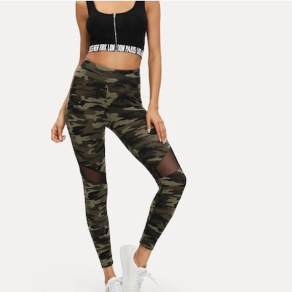 Super Soft, Army Fatigue Leggings - Picture 2 of 7